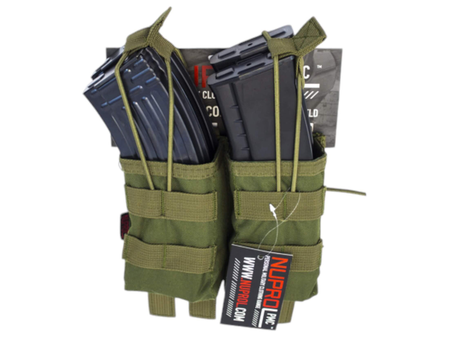 Nuprol PMC AK Double Open Mag Pouch - Green