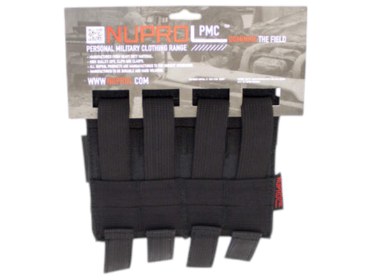 Nuprol PMC M4 Double Flap Lid Mag Pouch - Black