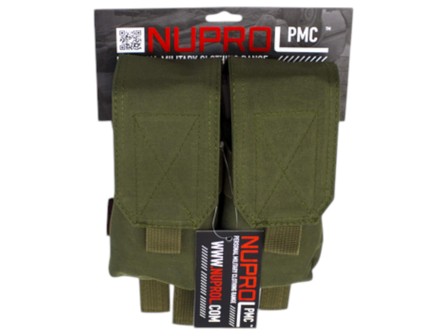 Nuprol PMC M4 Double Flap Lid Mag Pouch - Green