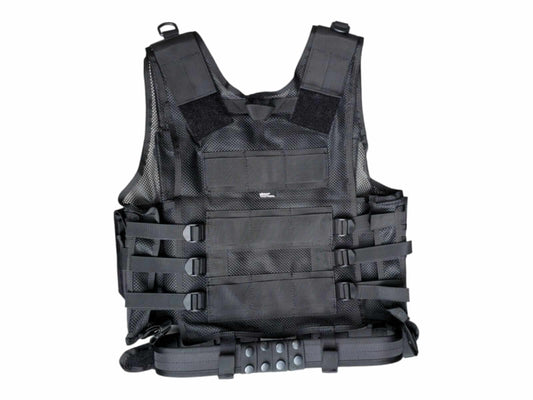 Cross-draw Tactical Vest - Black