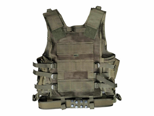 Cross-draw Tactical Vest - Olive Green