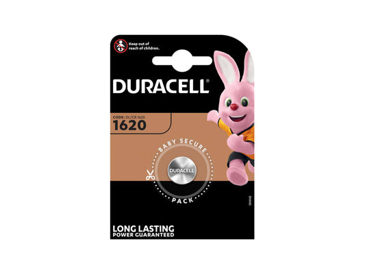 Duracell DL1620 CR1620 Lithium Coin Cell Battery