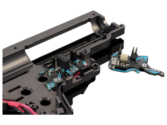 GATE TITAN II Bluetooth module showing optical trigger sensor and multifunctional port