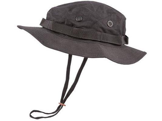 Boonie Hat - US Style Jungle Hat - Black Medium