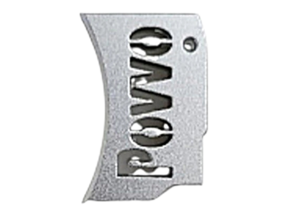 Kross Airsoft Design Hi-Capa trigger shoe, curved face with the Povvo cut-out, in silver