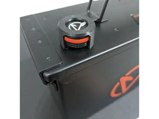 Vanguard dial cover fitted over the orange adjuster dial on a speedloader box