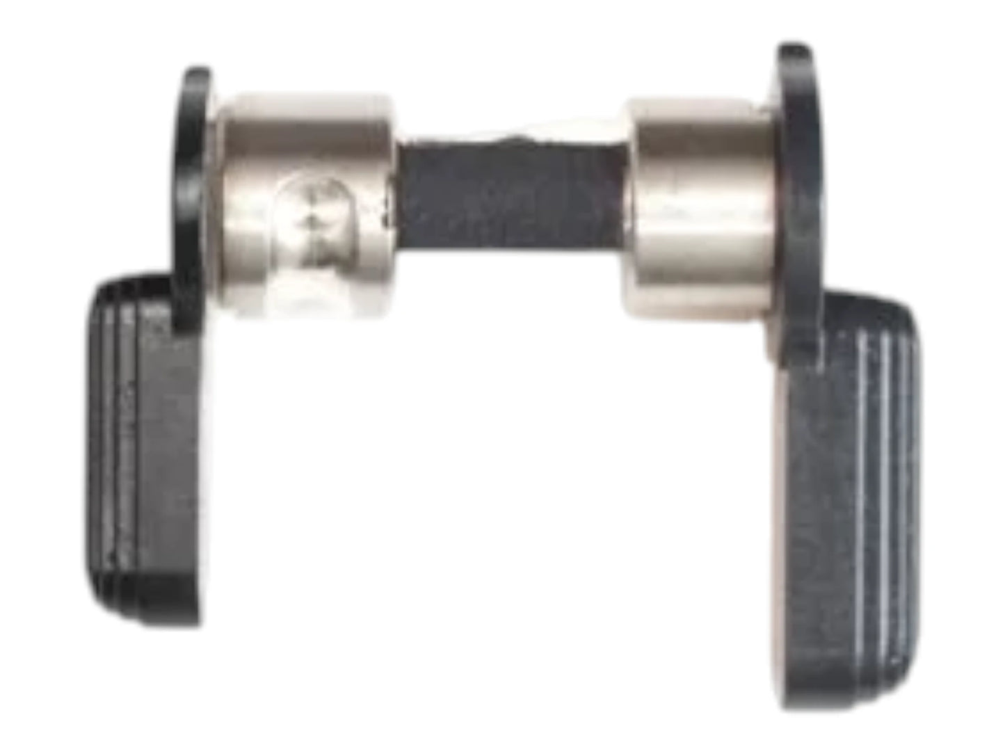 Wolverine MTW ambidextrous three-position selector switch with steel paddles on a stainless barrel