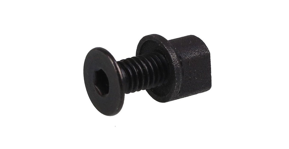 Spare Keymod screw assembled into its nut, shown against a white background