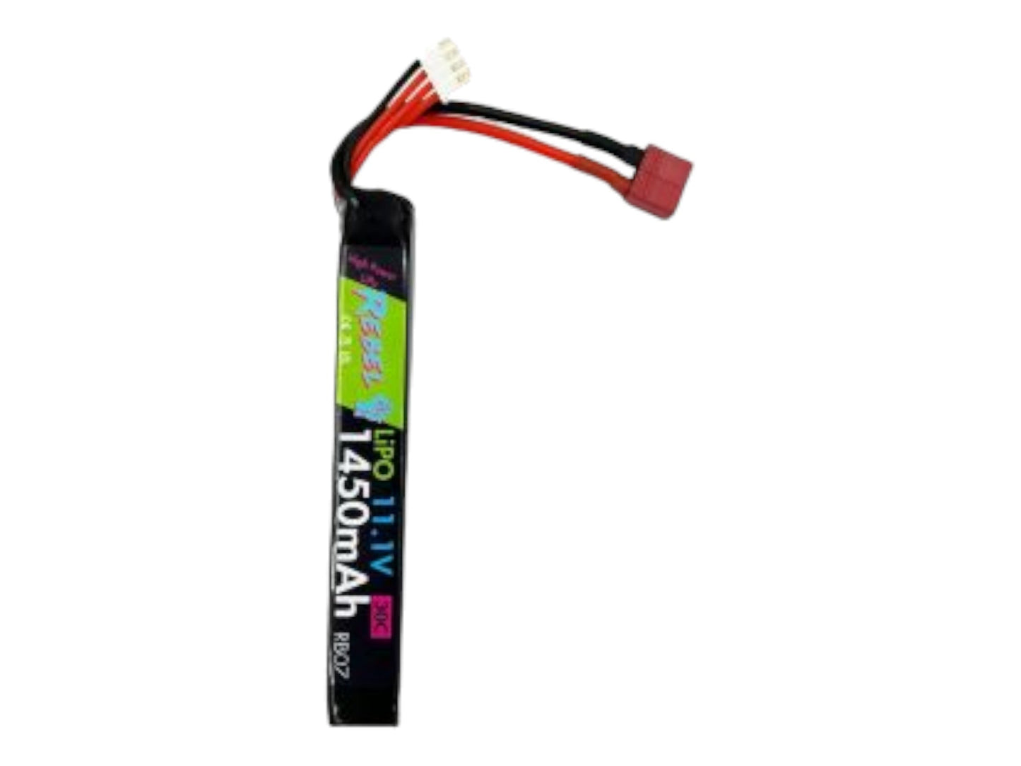 Rebel Battery - 1450mAh Lipo 11.1V 20C Stick - Deans