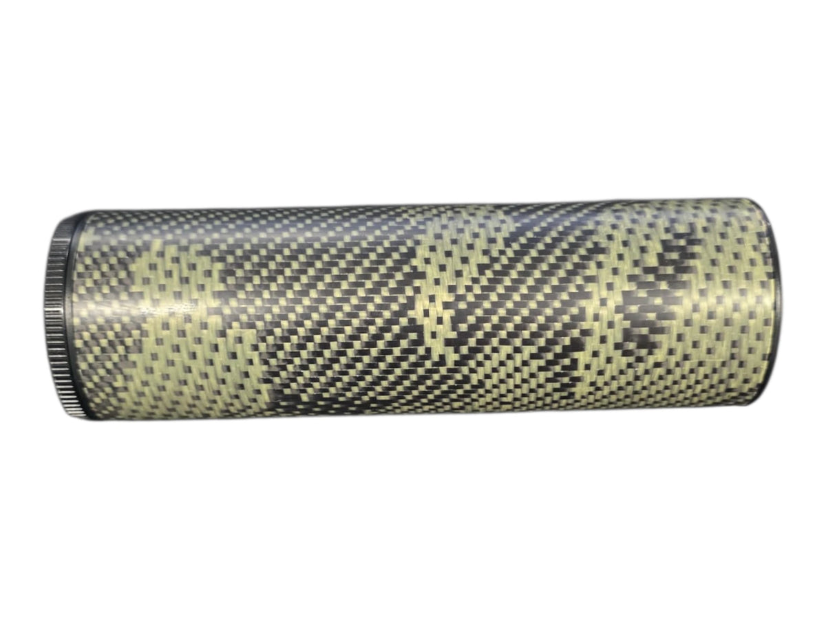 Strike Carbon FAT-CAN Airsoft Suppressor 6" x 50mm — Green 3K Carbon