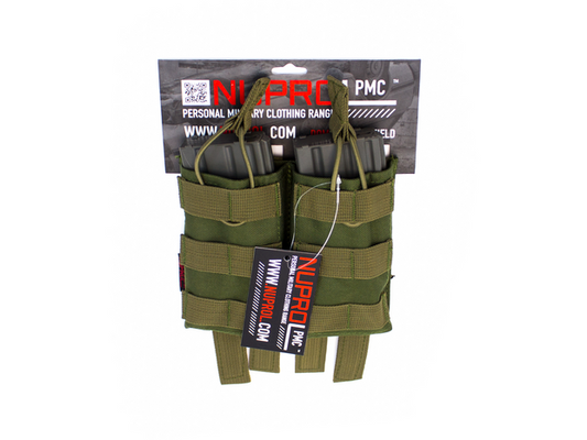 Nuprol PMC M4 Double Open Mag Pouch - Green