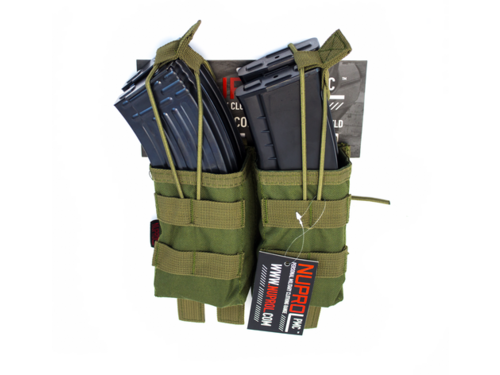 Nuprol PMC AK Double Open Mag Pouch - Green