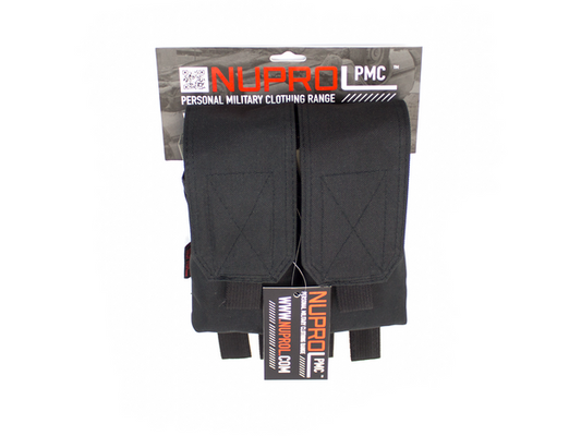 Nuprol PMC M4 Double Flap Lid Mag Pouch - Black