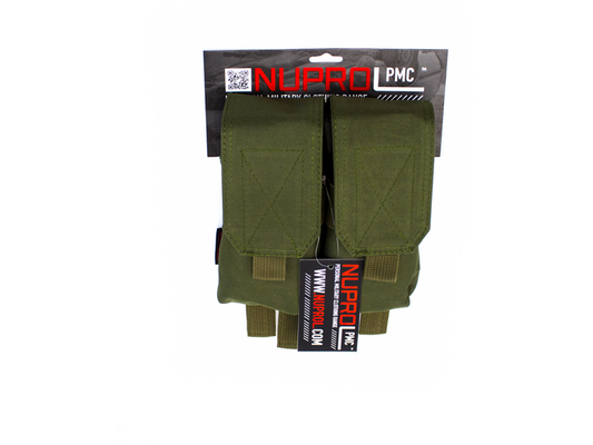 Nuprol PMC M4 Double Flap Lid Mag Pouch - Green