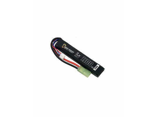 Big Foot Heat Lipo Battery 1100 mAh 7.4v 20c (Stick - 105mm - VZ58 Compatible