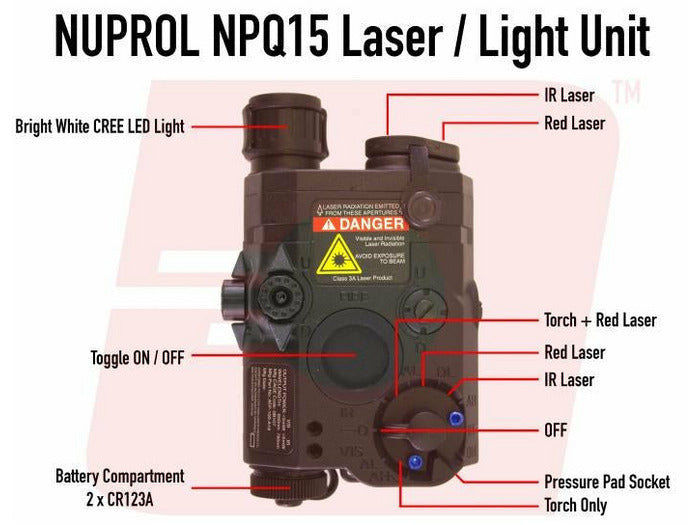 Nuprol NPQ15 Light/Laser Box - Black