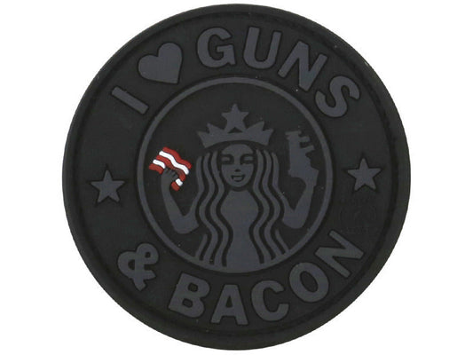 Guns & Bacon Patch - Black