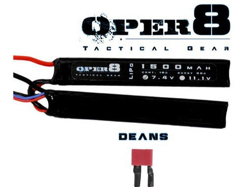 Oper8 7.4v Lipo Cranestock 1500MAH – Deans