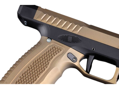 GATE PTX HPA pistol magazine well and controls detail