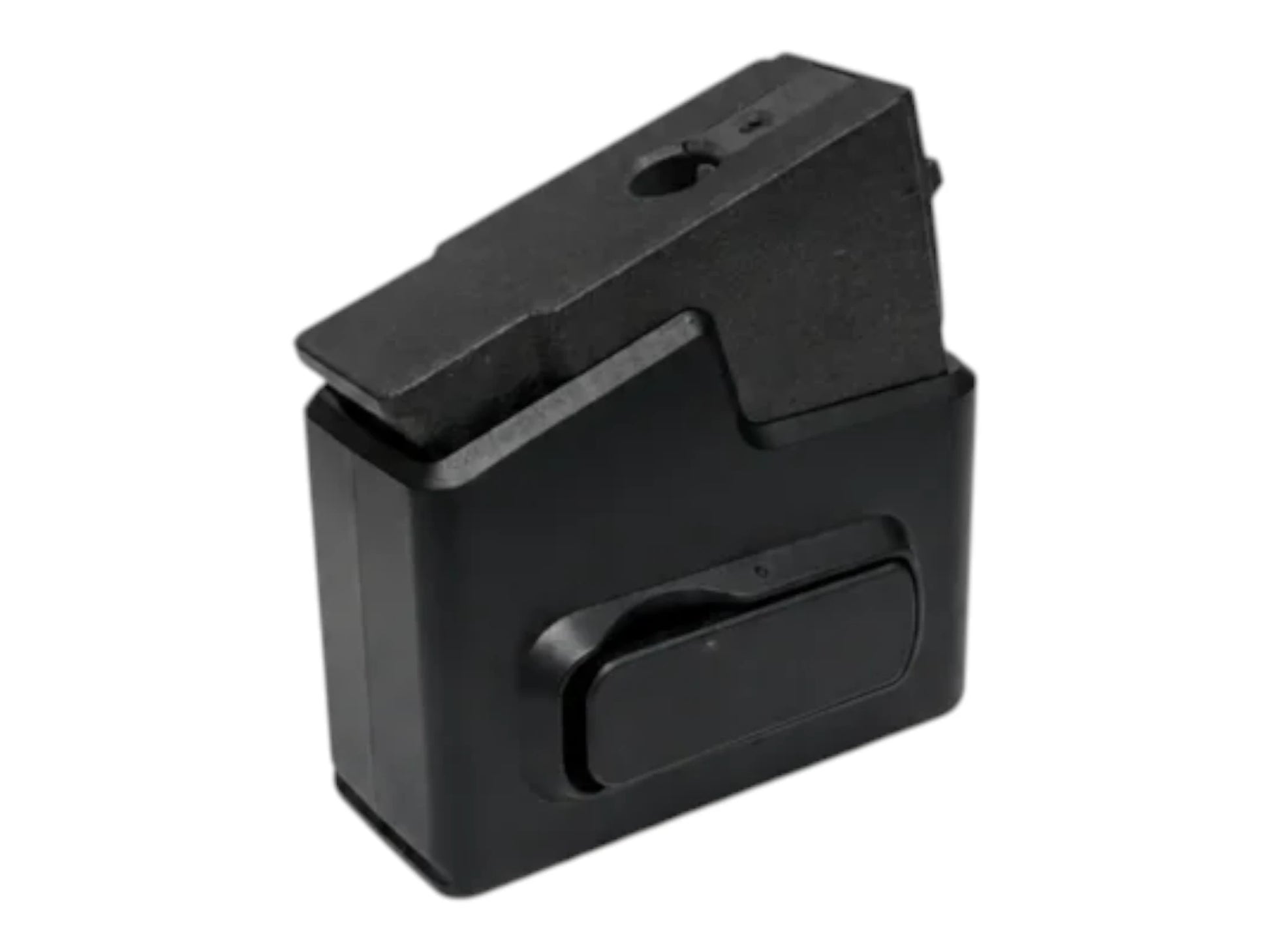 AirTac Wolverine MTW AK to M4 AEG magazine adapter shown on its own