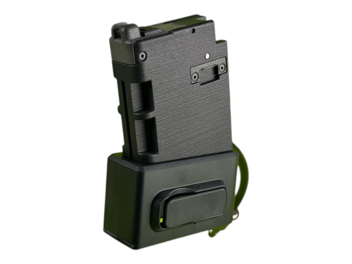 AirTac VFC APFG M4 416 to M4 HPA magazine adapter, fully assembled, side view