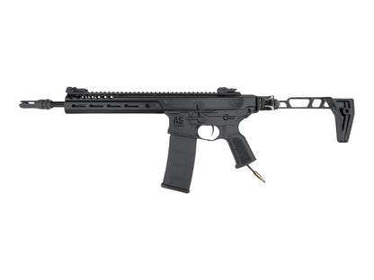 Airsoft Helden HR556 10 inch S-HPA mechanical HPA airsoft rifle in black