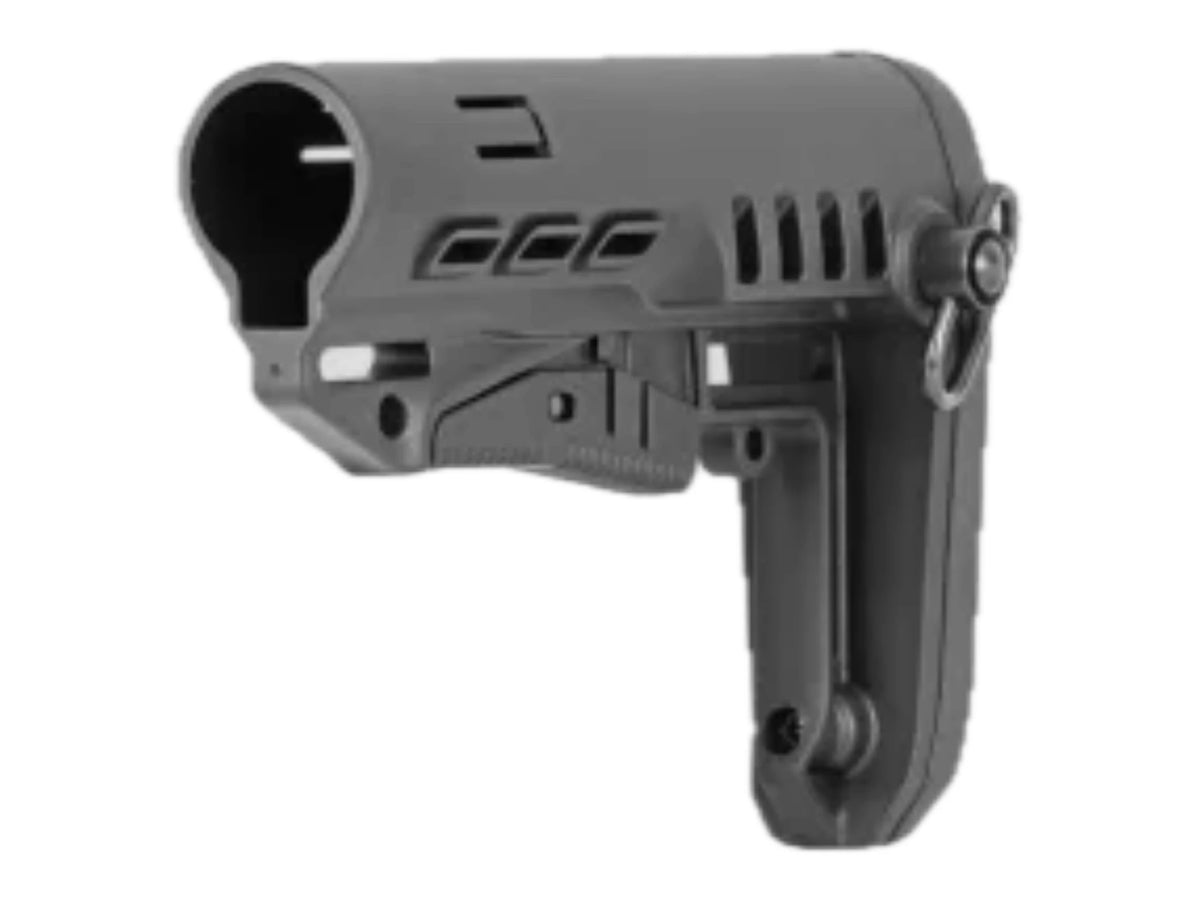 DLG Tactical TBS Compact Buttstock — Commercial-Spec, Black