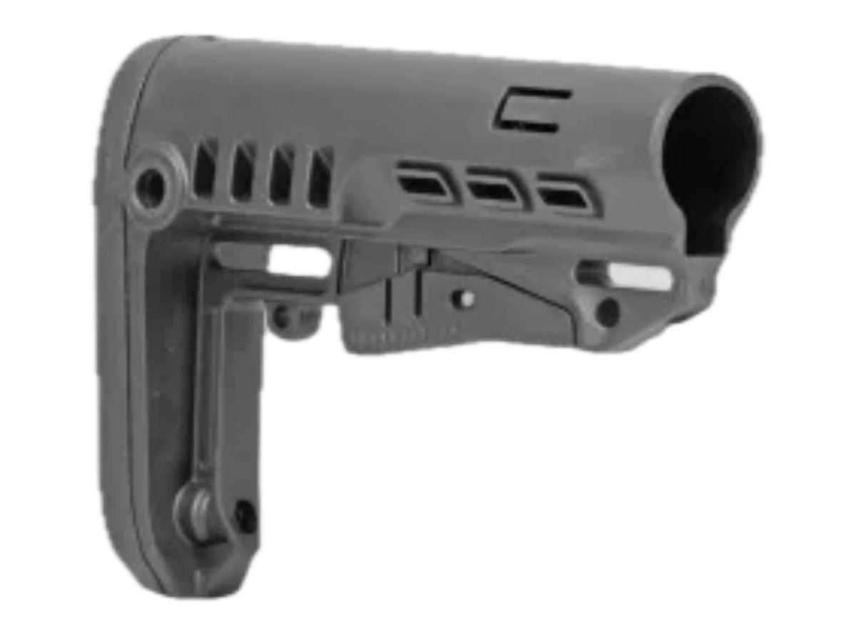 DLG Tactical TBS Compact Buttstock — Commercial-Spec, Black