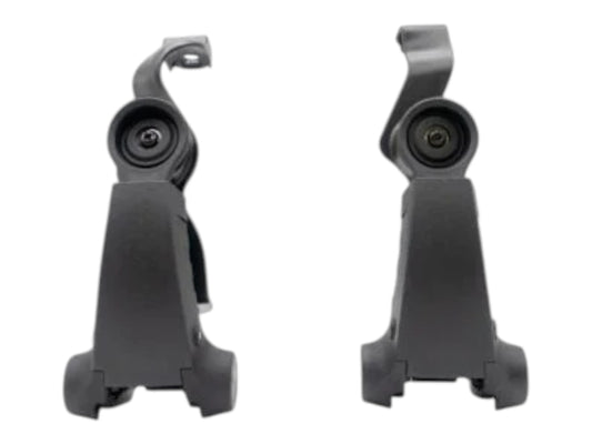 Pair of black Earmor M16A M-LOK helmet adaptor arms shown from the front