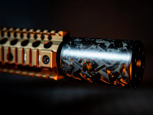 OG Carbon FATBOY Stubby Suppressor — 85mm Forged Carbon | Tracer Compatible