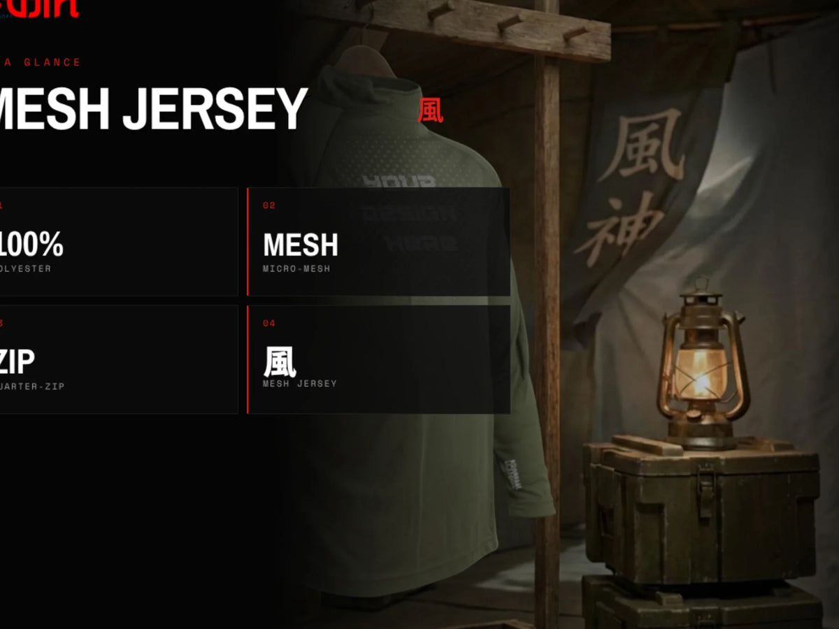 Fujin Mesh Jersey, Quarter Zip — view 2