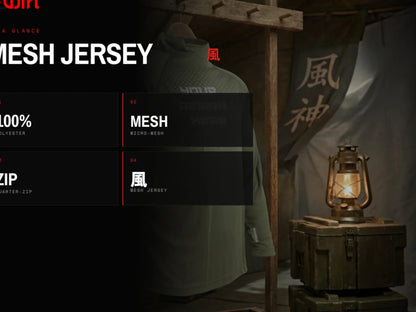 Fujin Mesh Jersey, Quarter Zip — view 2