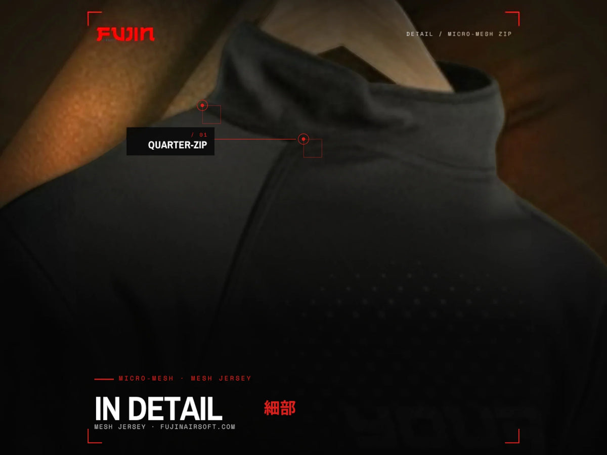 Fujin Mesh Jersey, Quarter Zip — view 4