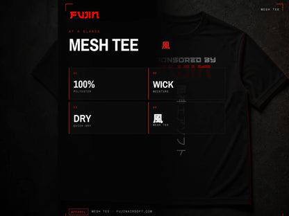 Fujin Mesh Tee, Quick-Dry Base Layer — view 2