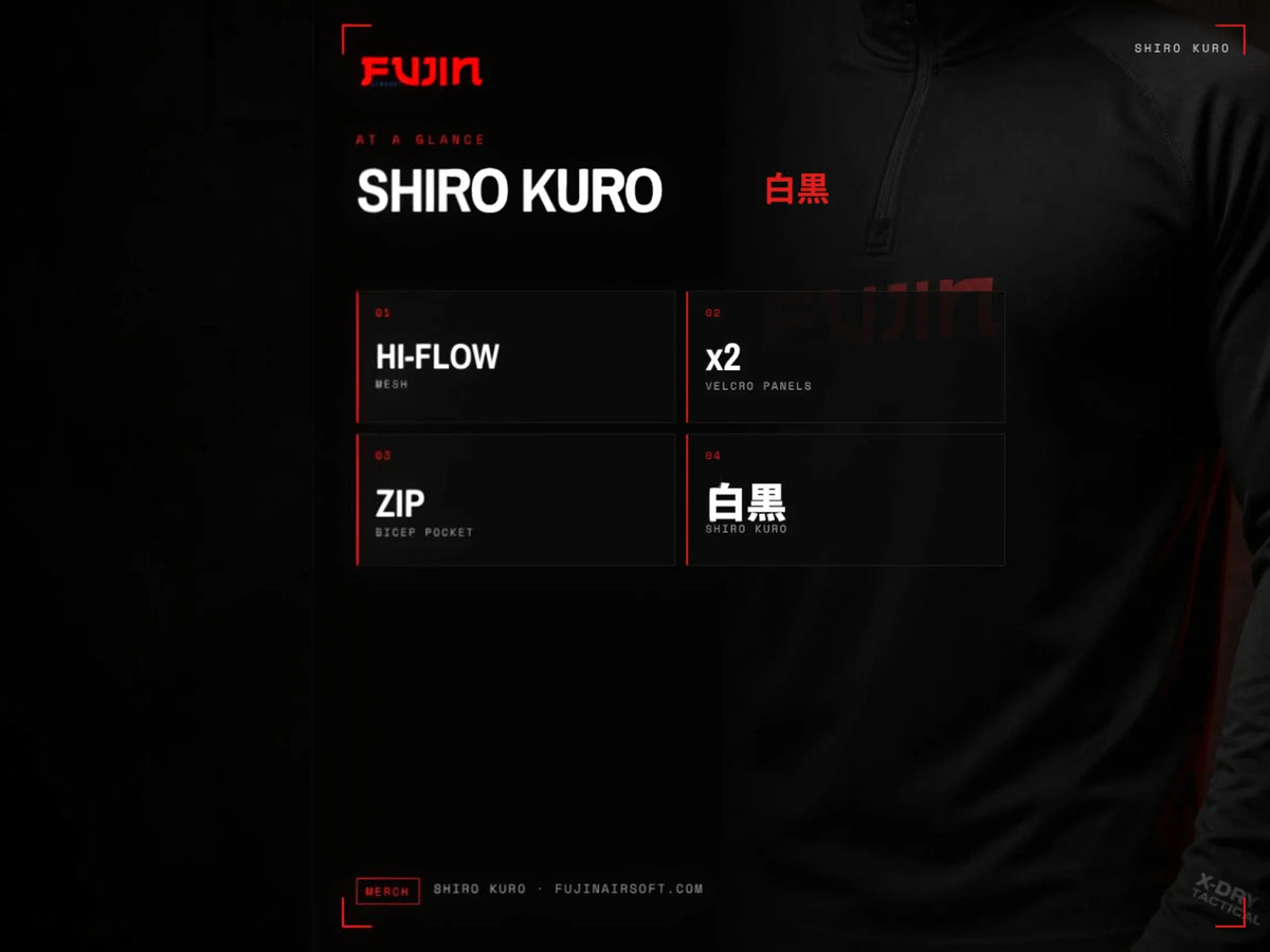 Fujin Operator Mesh, Shiro Kuro — view 2
