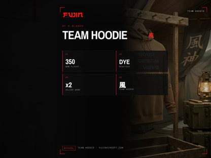 Fujin Operator Team Hoodie, 350GSM — view 2