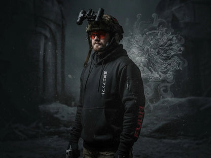 Fujin Shiro Kuro Tactical Hoodie — view 12