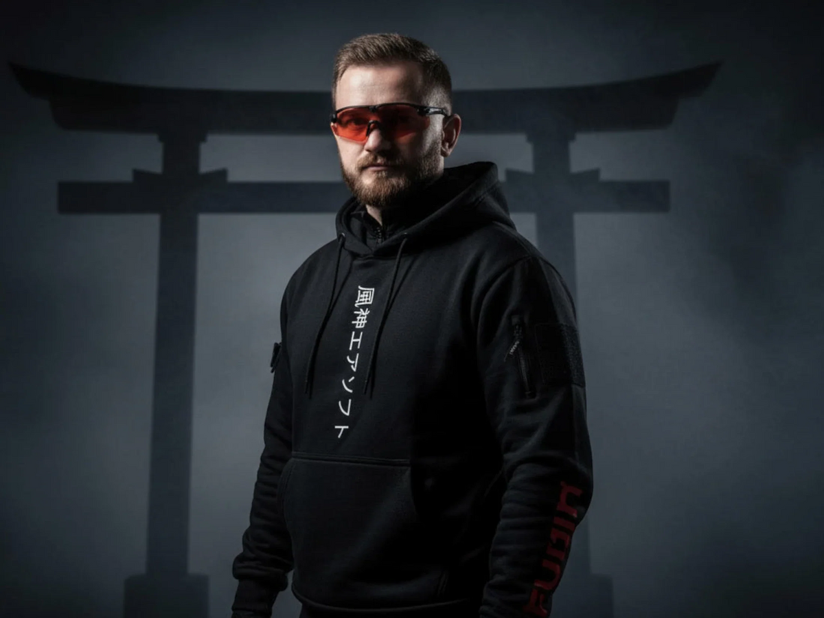 Fujin Shiro Kuro Tactical Hoodie — view 13