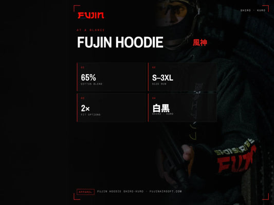 Fujin Shiro Kuro Tactical Hoodie — view 2
