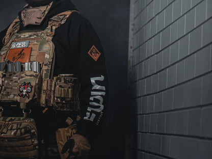 Fujin Shiro Kuro Tactical Hoodie — view 6