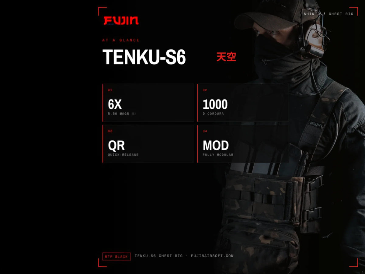 Fujin TENKU-S6 Six-Mag Chest Rig — view 6