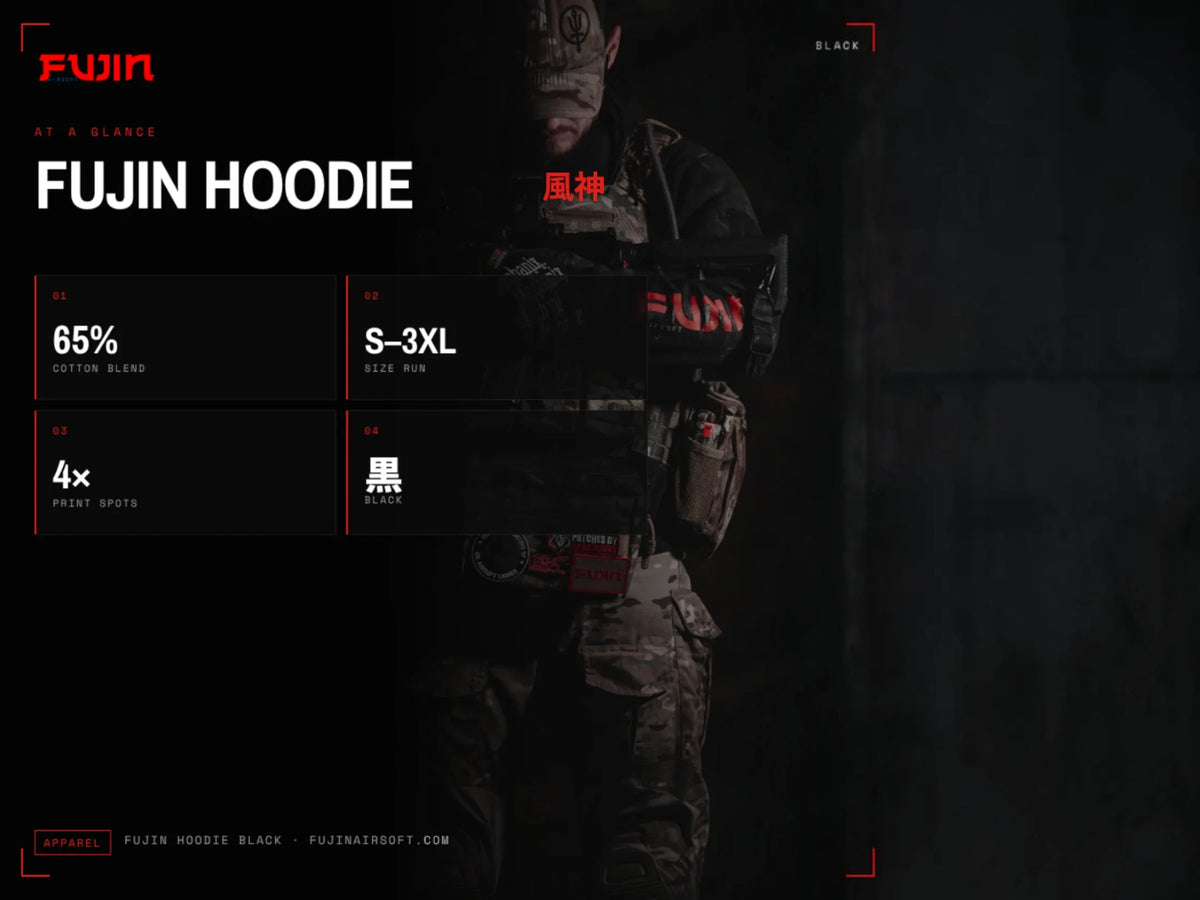 Fujin Tactical Hoodie, Logo Print — view 2
