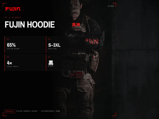 Fujin Tactical Hoodie, Logo Print — view 2