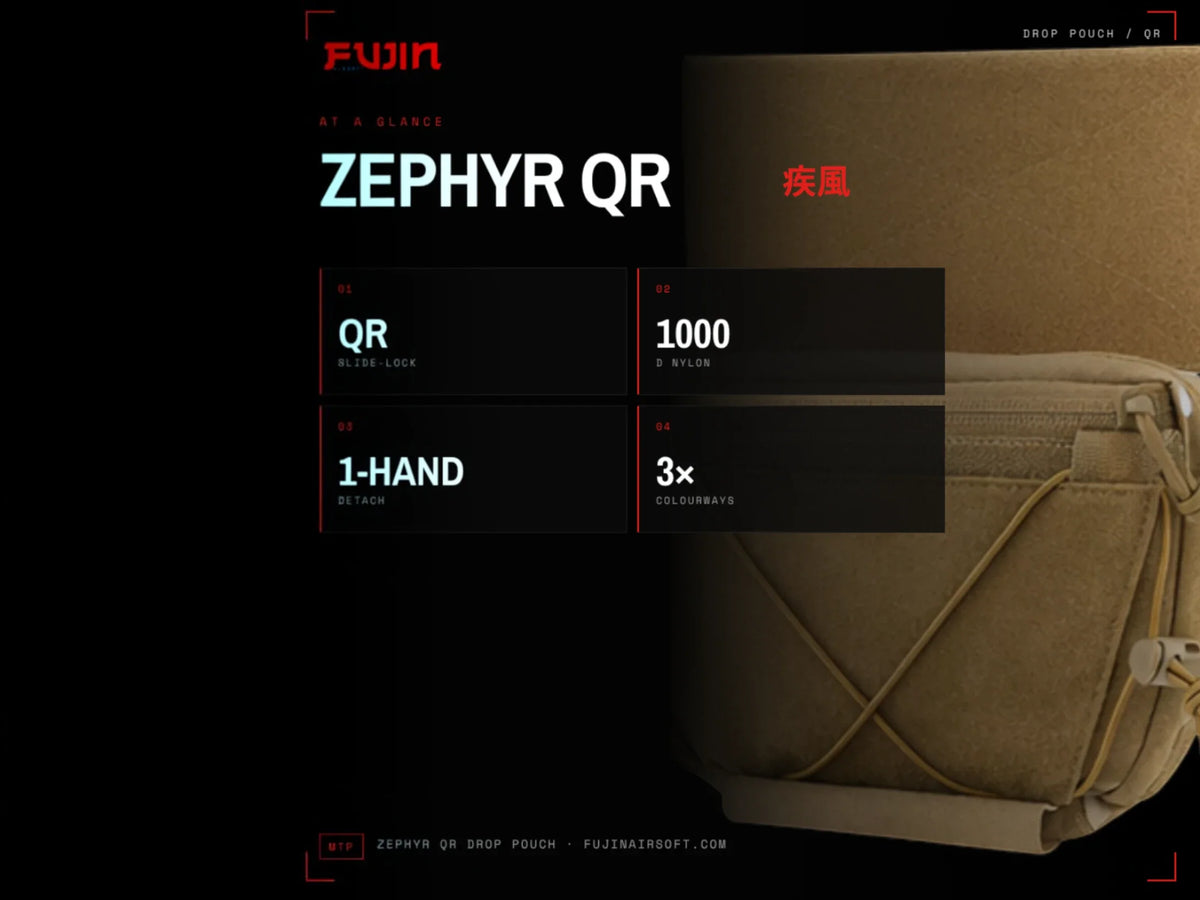 Fujin Zephyr QR Drop Pouch, One-Handed — view 2