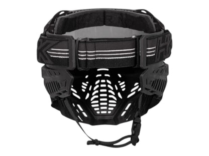HK Army RMX goggle from behind showing the woven head strap and vented lower