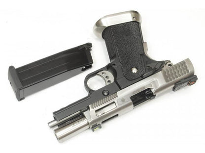 Hi-Capa 3.8 Force (waved groove)Semi / Full Auto Silver Model