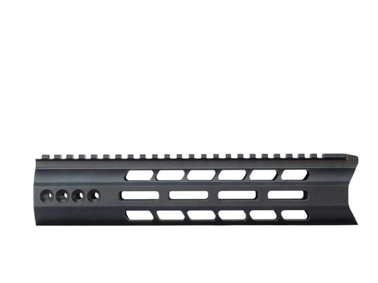 Wolverine Invictus M-LOK rail for the Gen-12 in black, side view with M-LOK slots and a row of vent holes at the rear