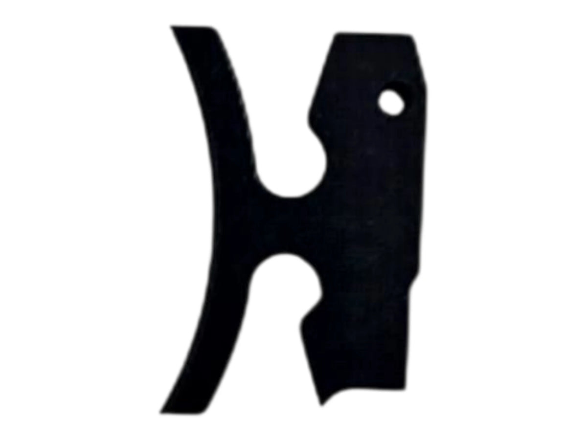 Kross Airsoft Design Hi-Capa trigger shoe, curved face with the H cut-out, in black