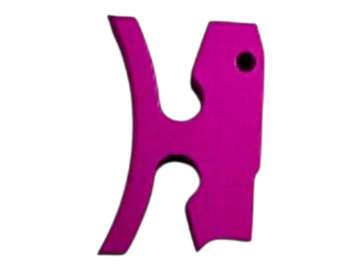 Kross Airsoft Design Hi-Capa trigger shoe, curved face with the H cut-out, in purple