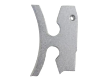 Kross Airsoft Design Hi-Capa trigger shoe, curved face with the H cut-out, in silver